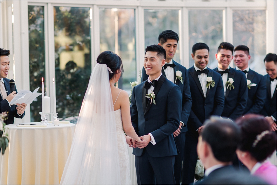 Wedding Ceremony at Brooklyn Botanic Gardens by Shaw Photo Co.