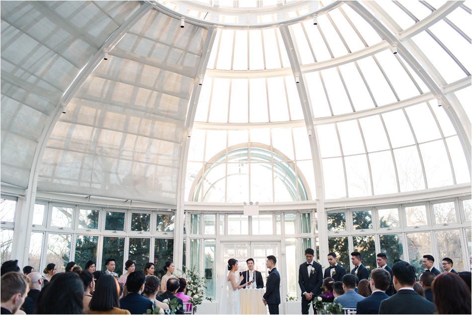 Wedding Ceremony at Brooklyn Botanic Gardens by Shaw Photo Co.