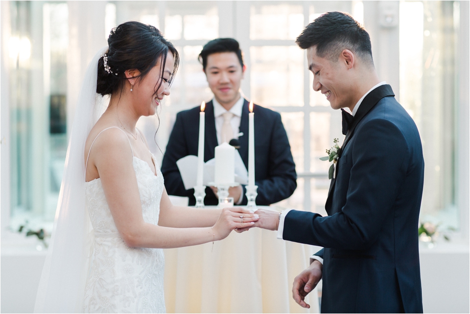 Wedding Ceremony at Brooklyn Botanic Gardens by Shaw Photo Co.