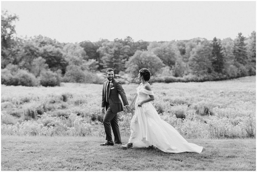 Bride and groom portraits at Knox Farms in New York