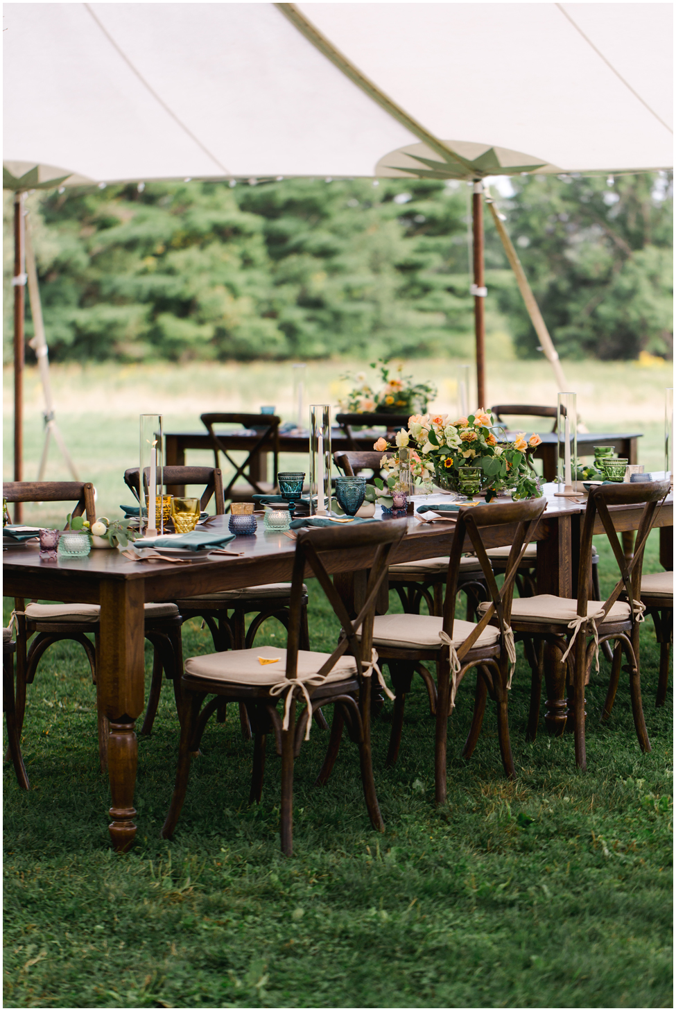 Wedding reception at Knox Farms in East Aurora, New York