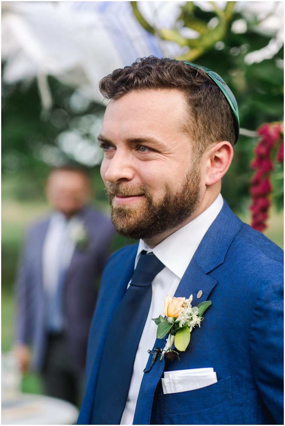 Wedding ceremony at Knox Farms in East Aurora, New York