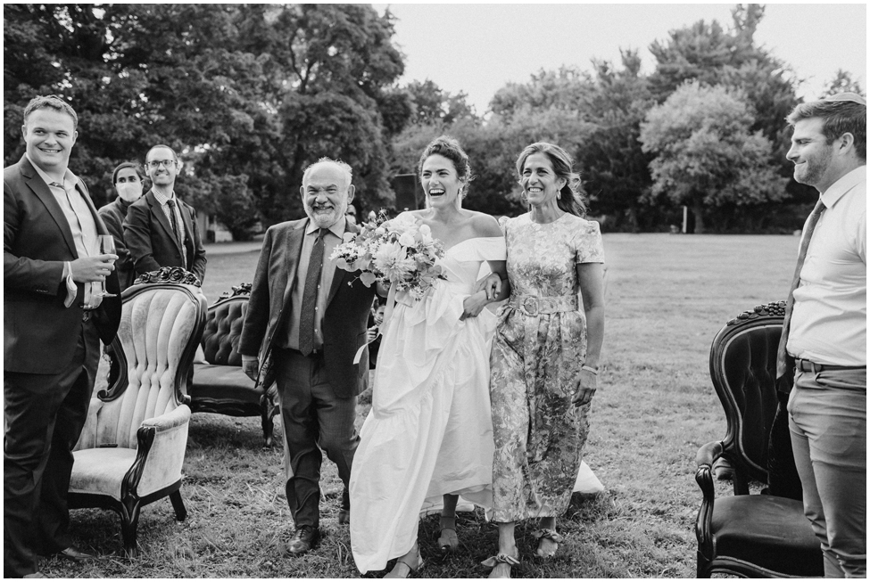 Wedding ceremony at Knox Farms in East Aurora, New York