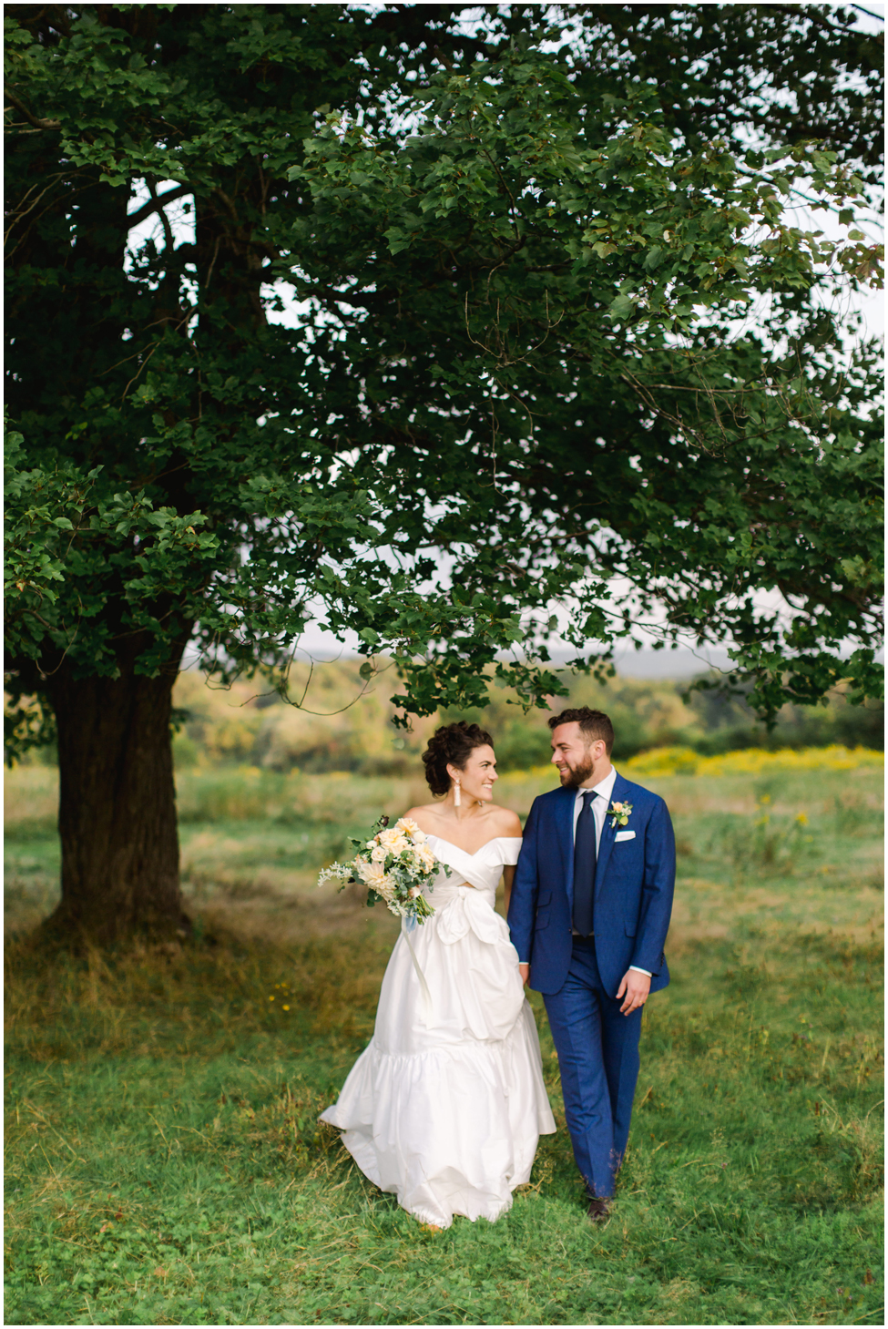 Teal, green and mustard fall wedding