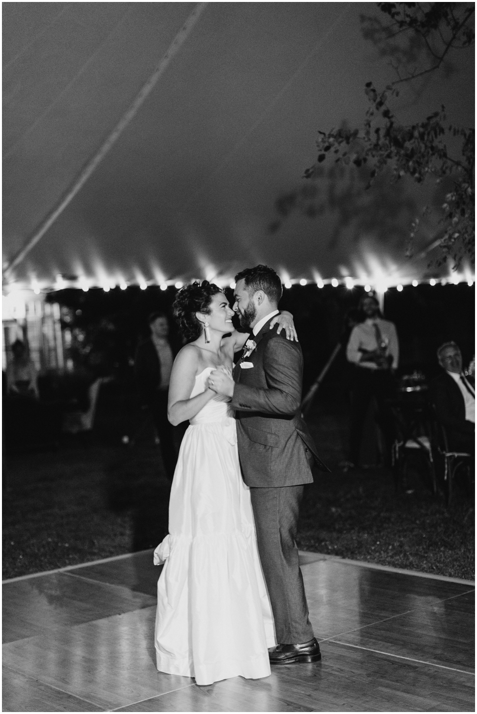 Bride and groom first dance