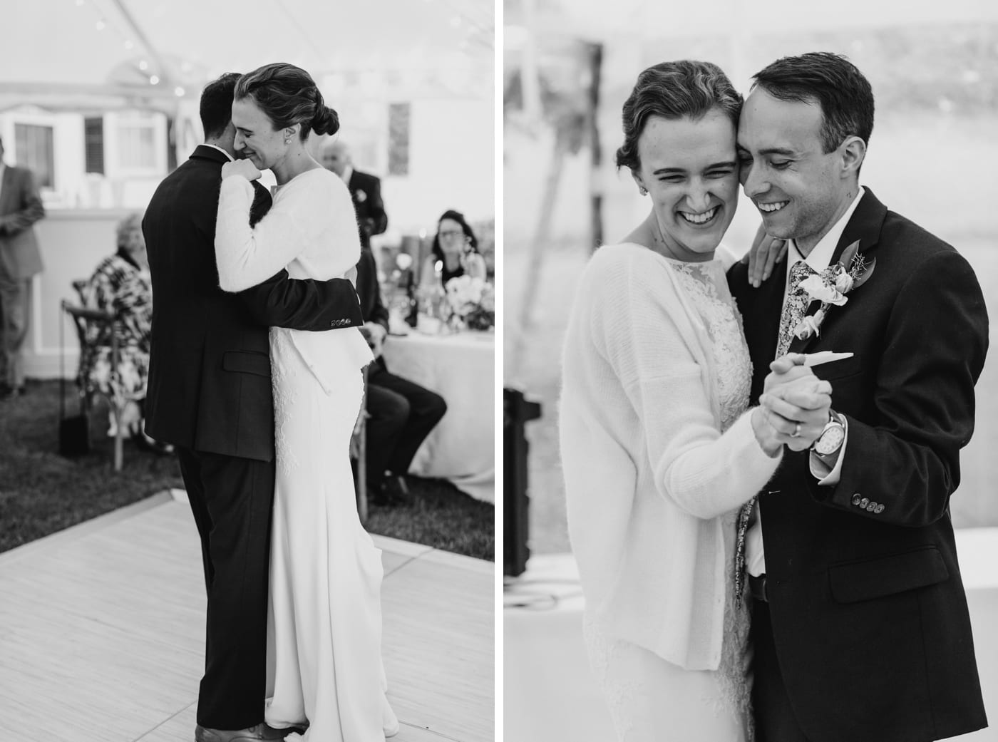 Bride and groom first dance