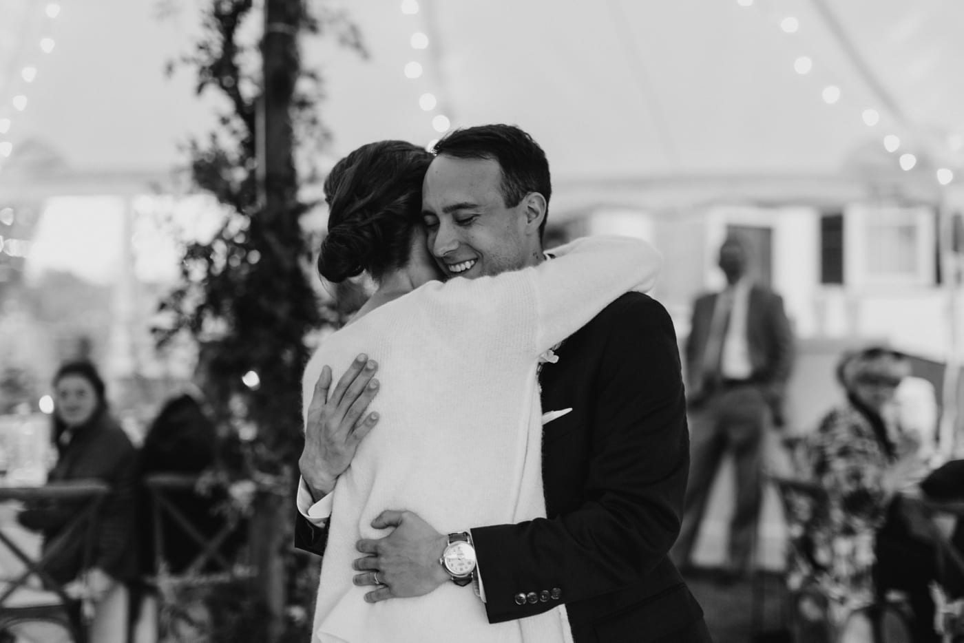 Bride and groom first dance