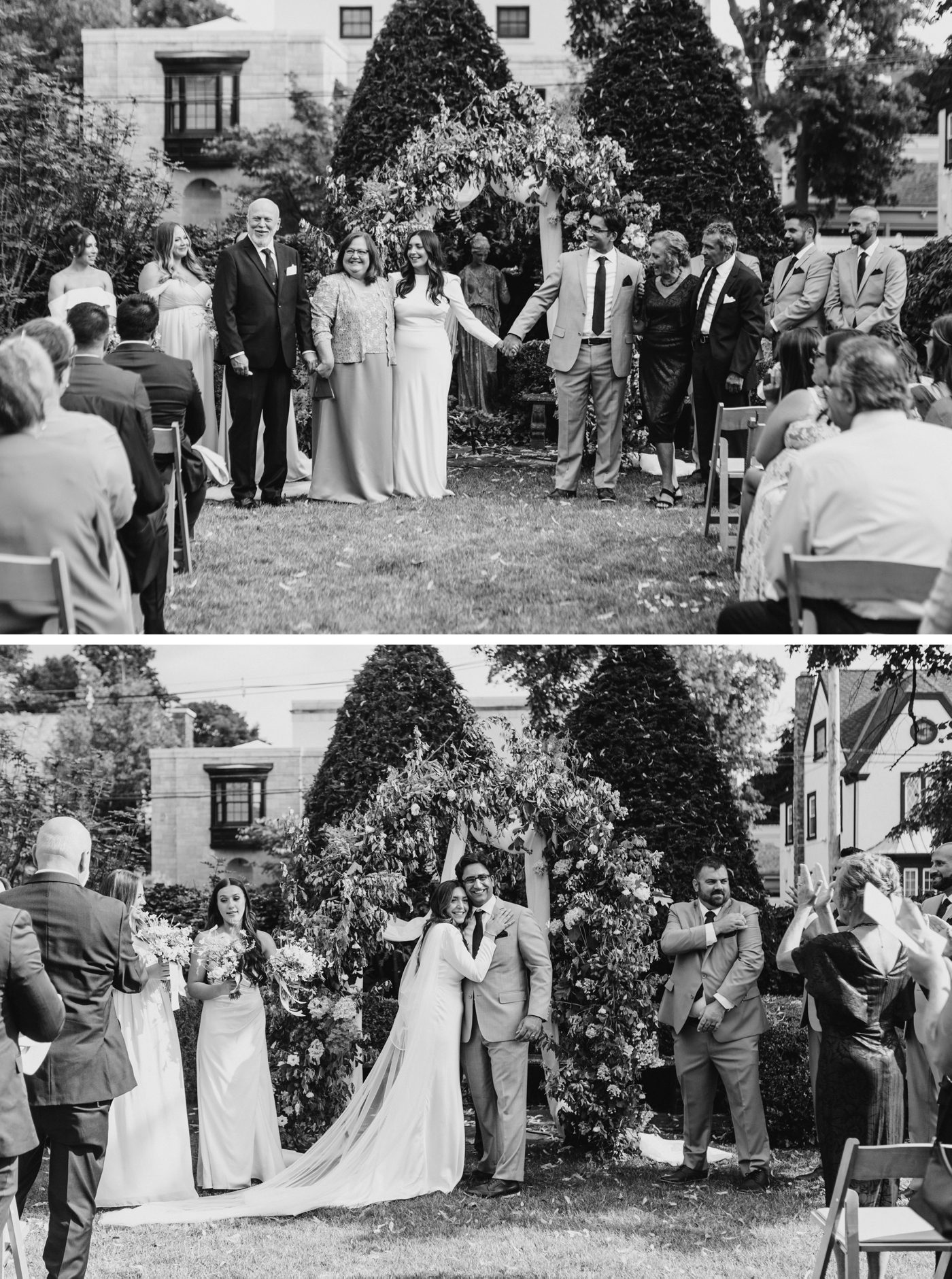 Wedding ceremony at The Garret Club