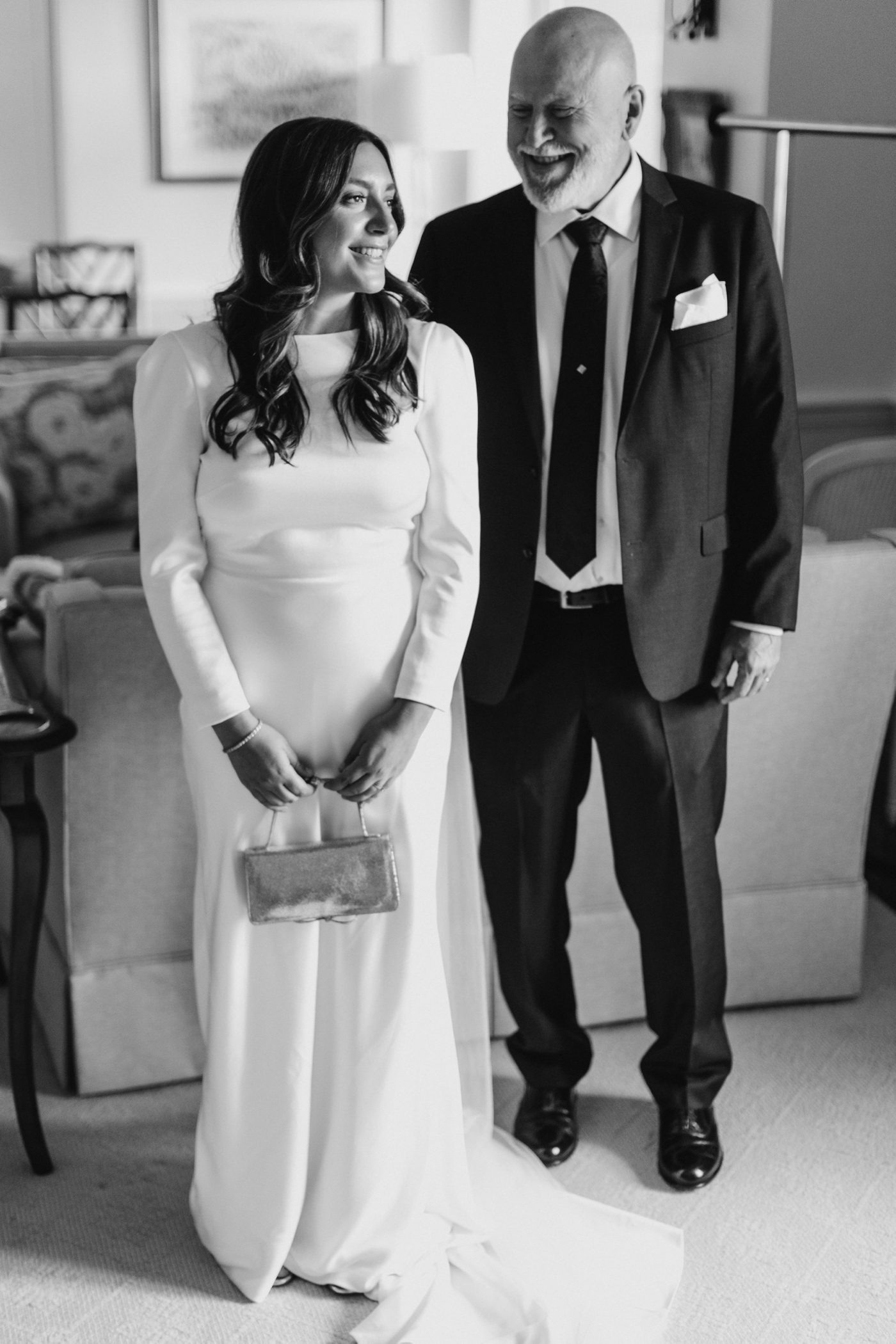 Father and daughter first look