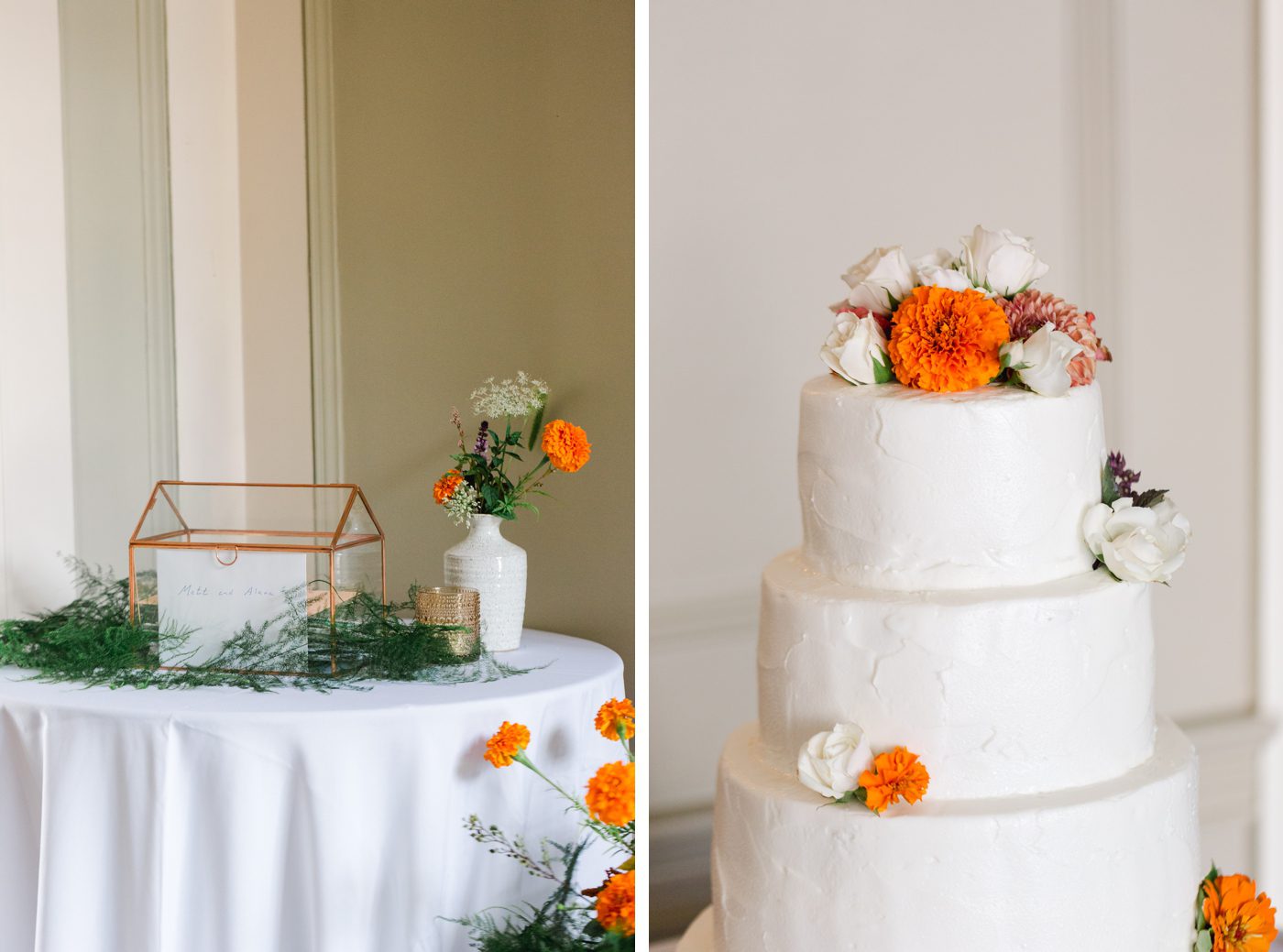 Summer wedding day details at Knox Farm