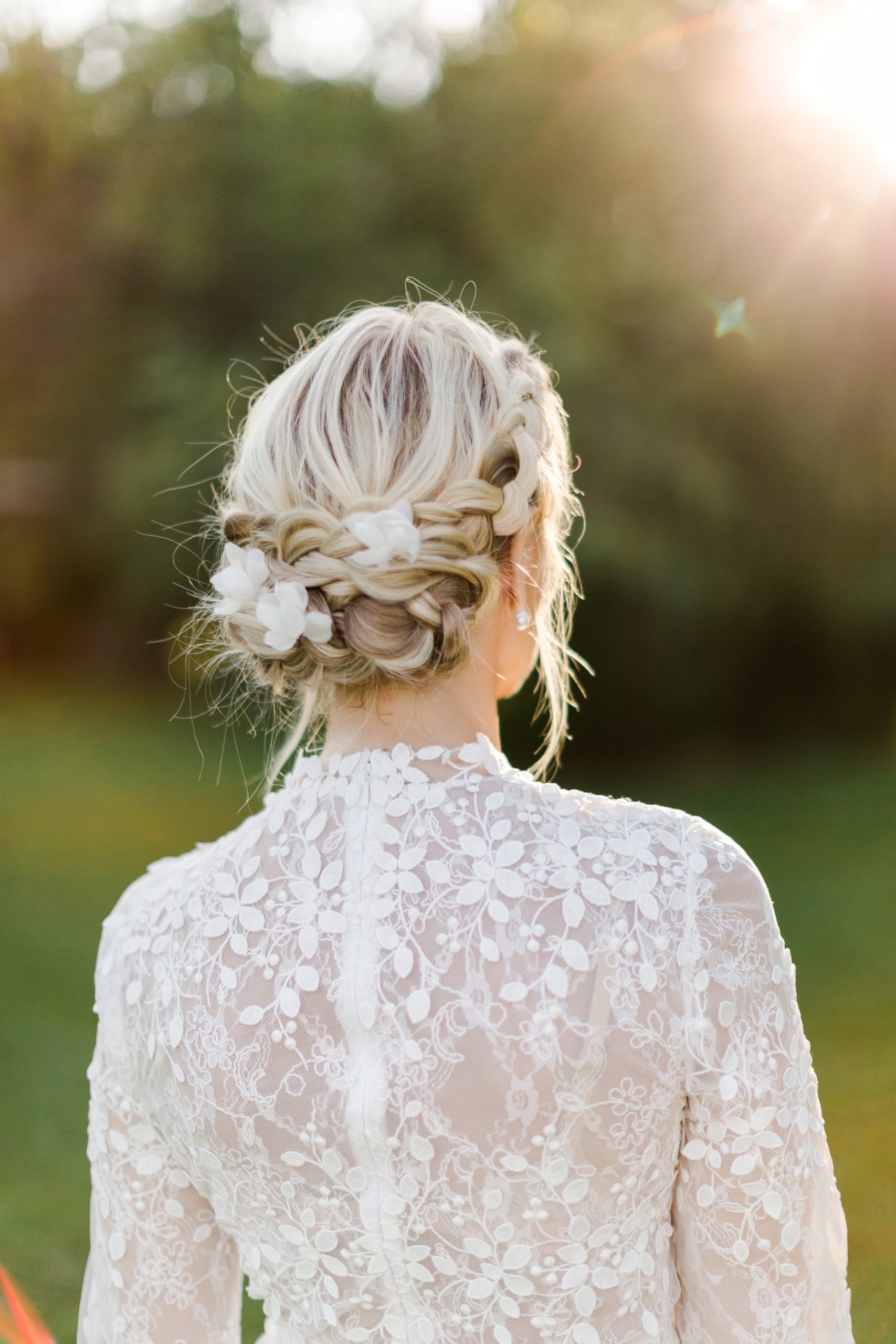 Sunset bridal portraits at Knox Farm