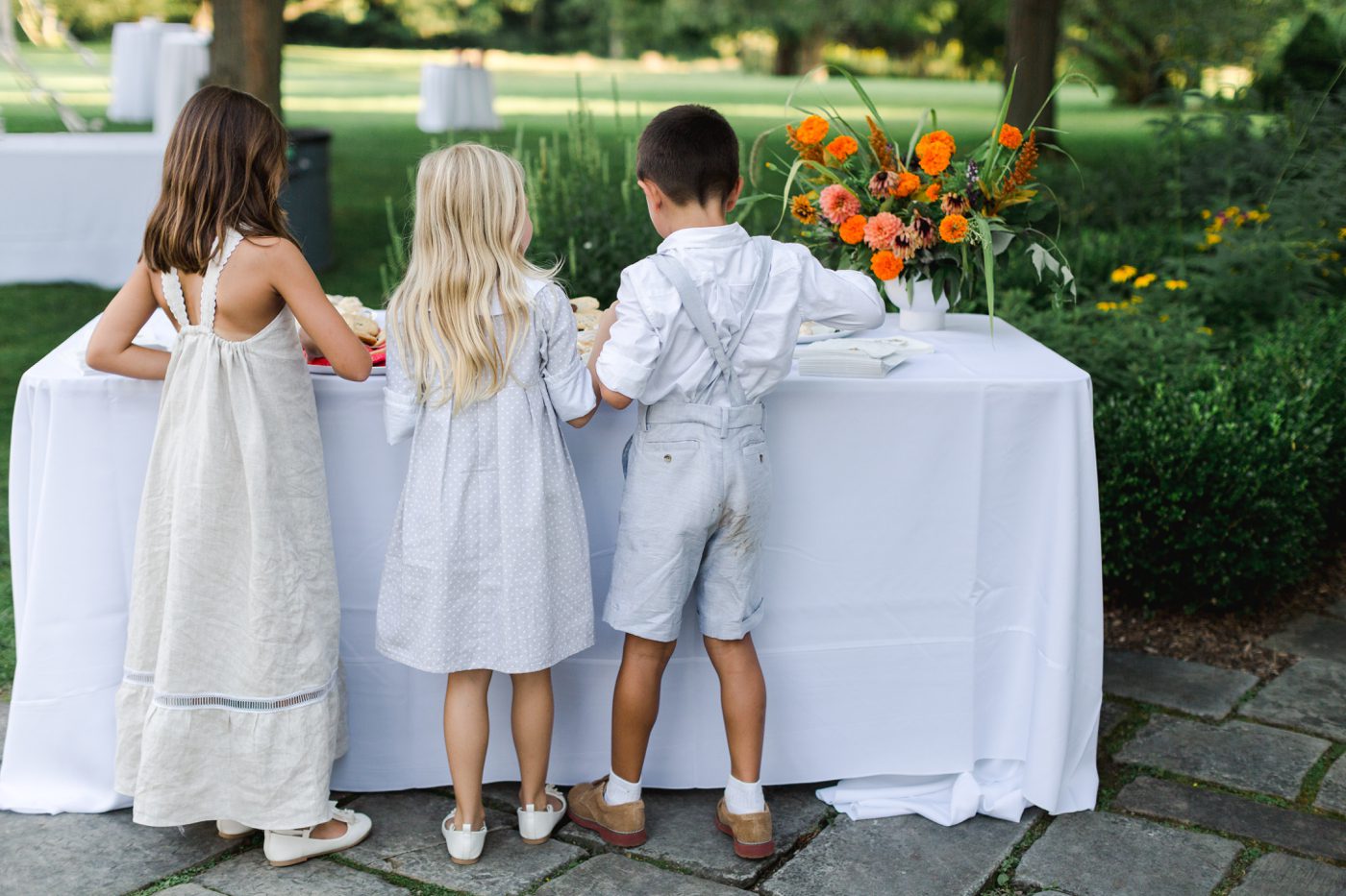 Tented summer wedding outside of Buffalo, New York