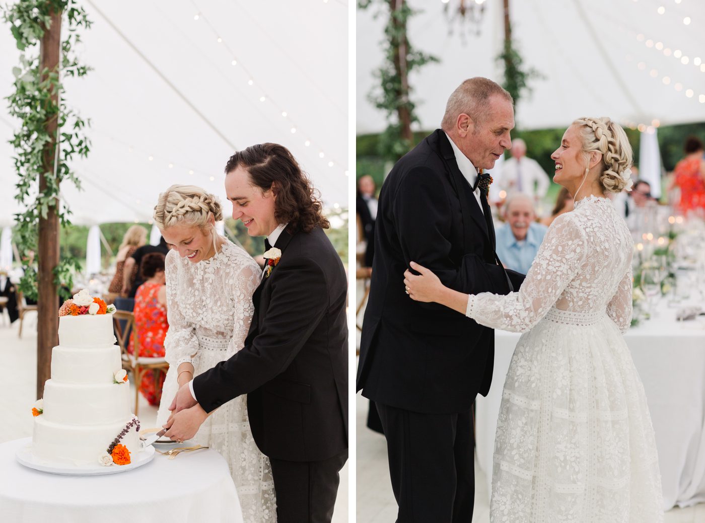 Tented summer wedding at Knox Farm