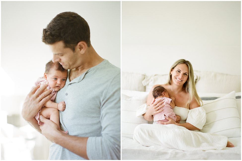 portraits of dad and mom newborn photography naples florida