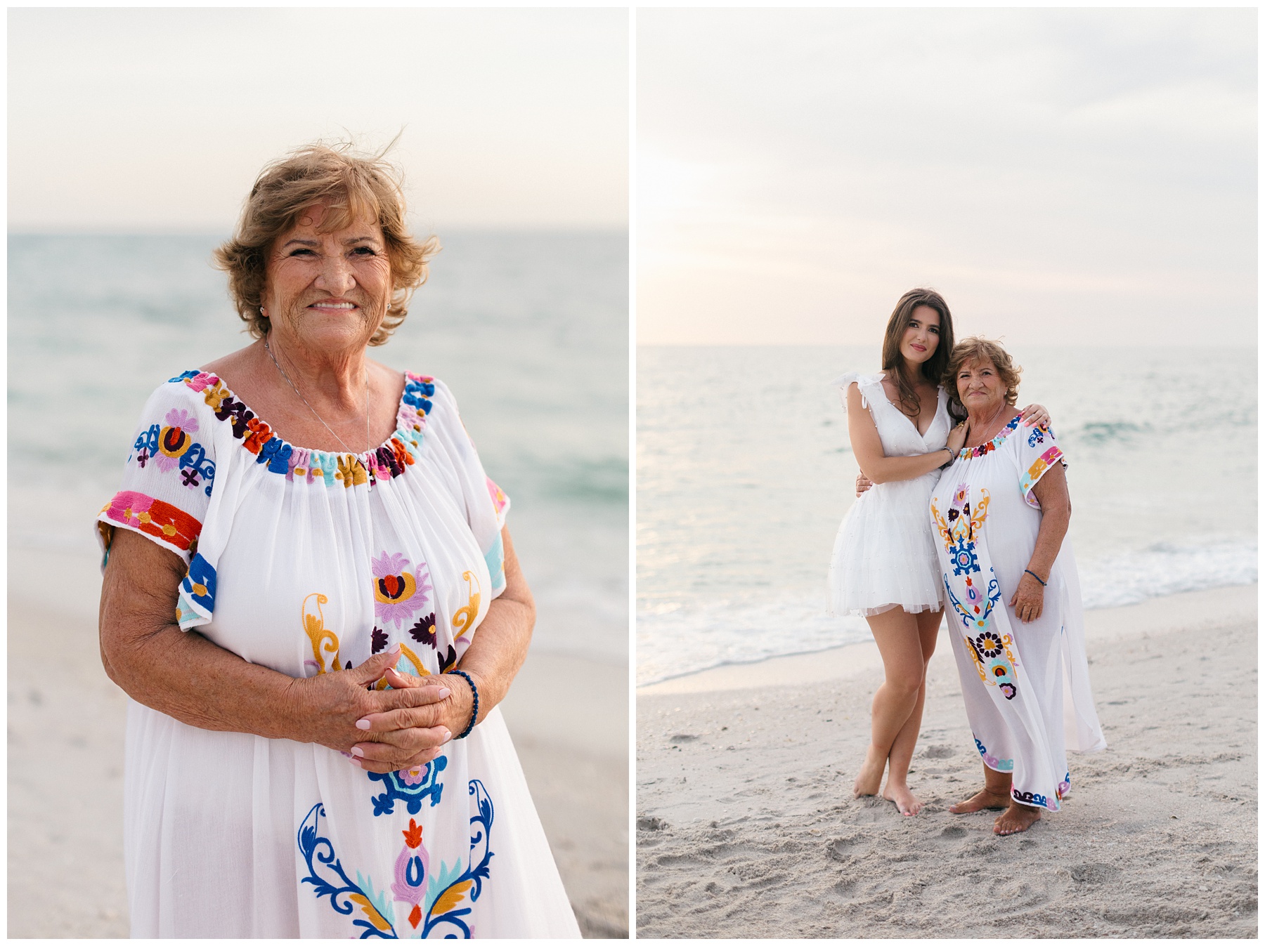 a photo of a beautiful grandma/ nonna with her grandaughter for a generational photo session